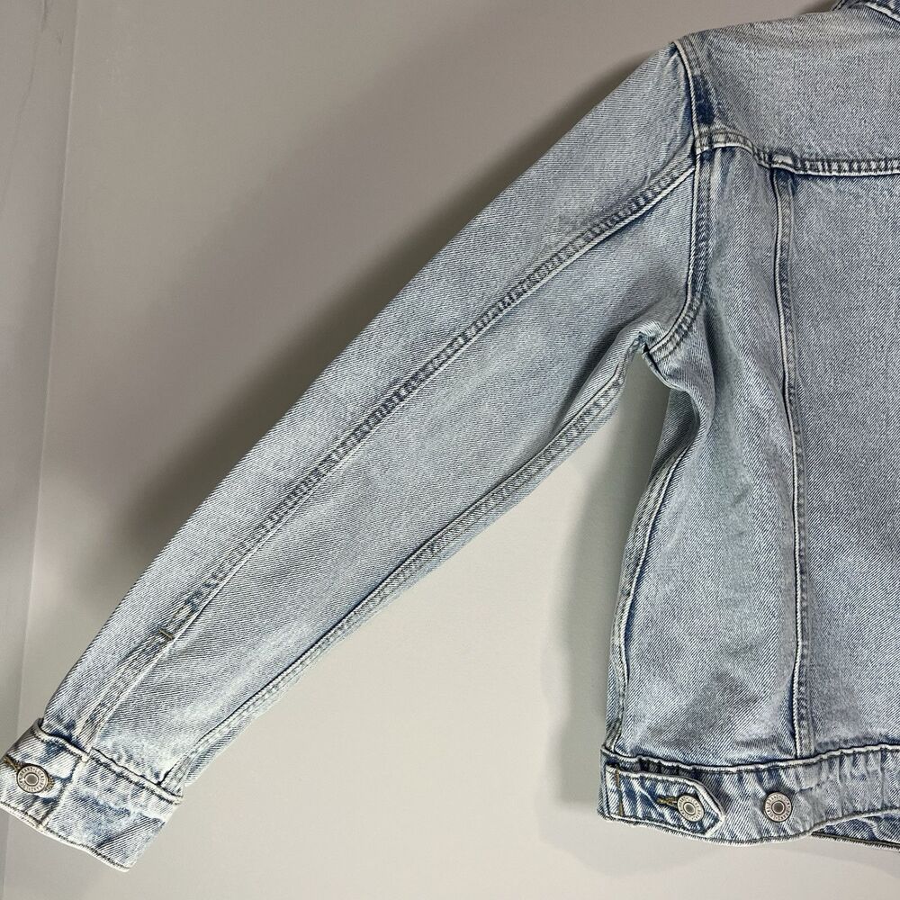 Women's Lucky Brand Distressed Denim Jacket Size Small NWT $109.50‎ - Picture 11 of 12